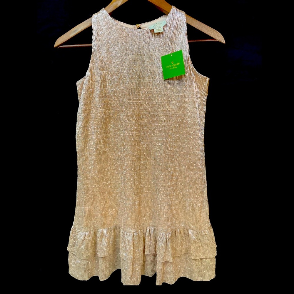 NWT girls Kate Spade “skirt the rules” ruffle dress